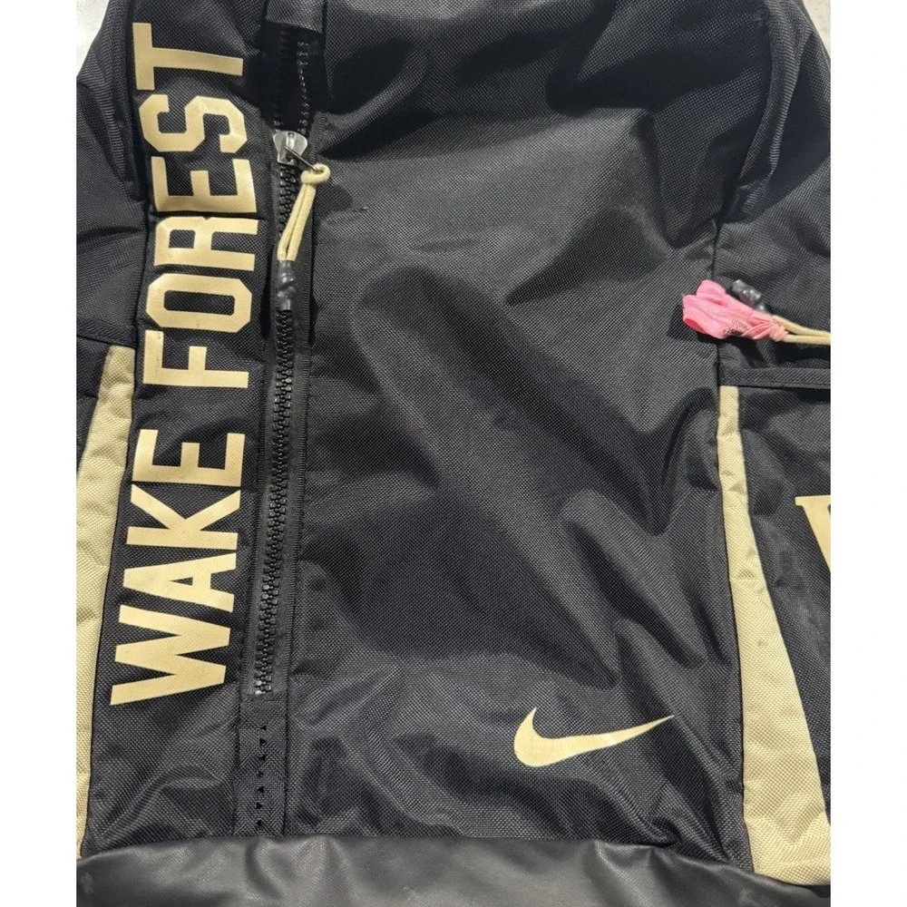 Nike Wake Forest Demon Deacons Backpack Black Gold Book Bag Laptop School NCAA